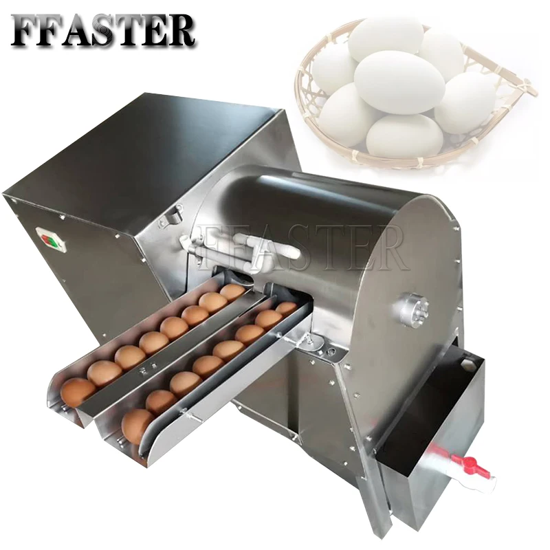 Istainless Steel Brush Washing Egg Machine Cleaning Dirty Duck Eggs Machine Poultry Egg Washer And Cleaner