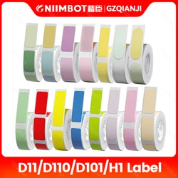 Niimbot D11 D110 D101 Label Printer Tape Sticker Replacement Transparent Colorful White Label Machine Paper Waterproof Tearproof