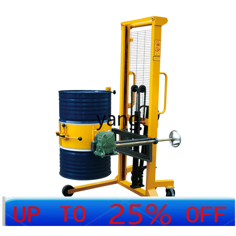 

LTT manual hydraulic oil drum rising and flipping unloading truck iron drum loading truck scale reloading and unloading truck