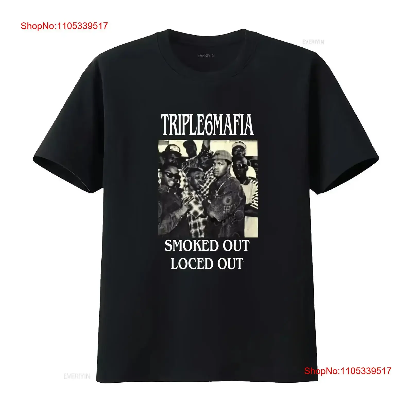 Tripple Six Mafia Smooked Out Locked T shirt Three 6 Holiday vintage Washed Versatile designer clothes Casual Stylish vintage