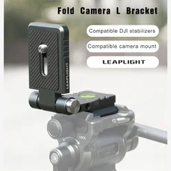 New Foldable L Bracket Vertical Horizontal Switching Quick Release Plate w Arca Dovetail Base for Camera Tripod DJI Stabilizers