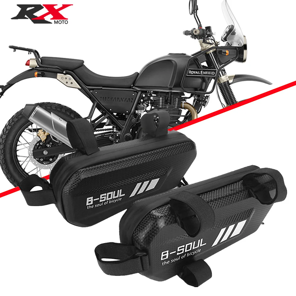 Bolsa impermeable de carcasa dura triangular para motocicleta, Kit de bolsa lateral triangular para Royal Enfield HIMALAYAN 411 Scram 411 Interceptor650