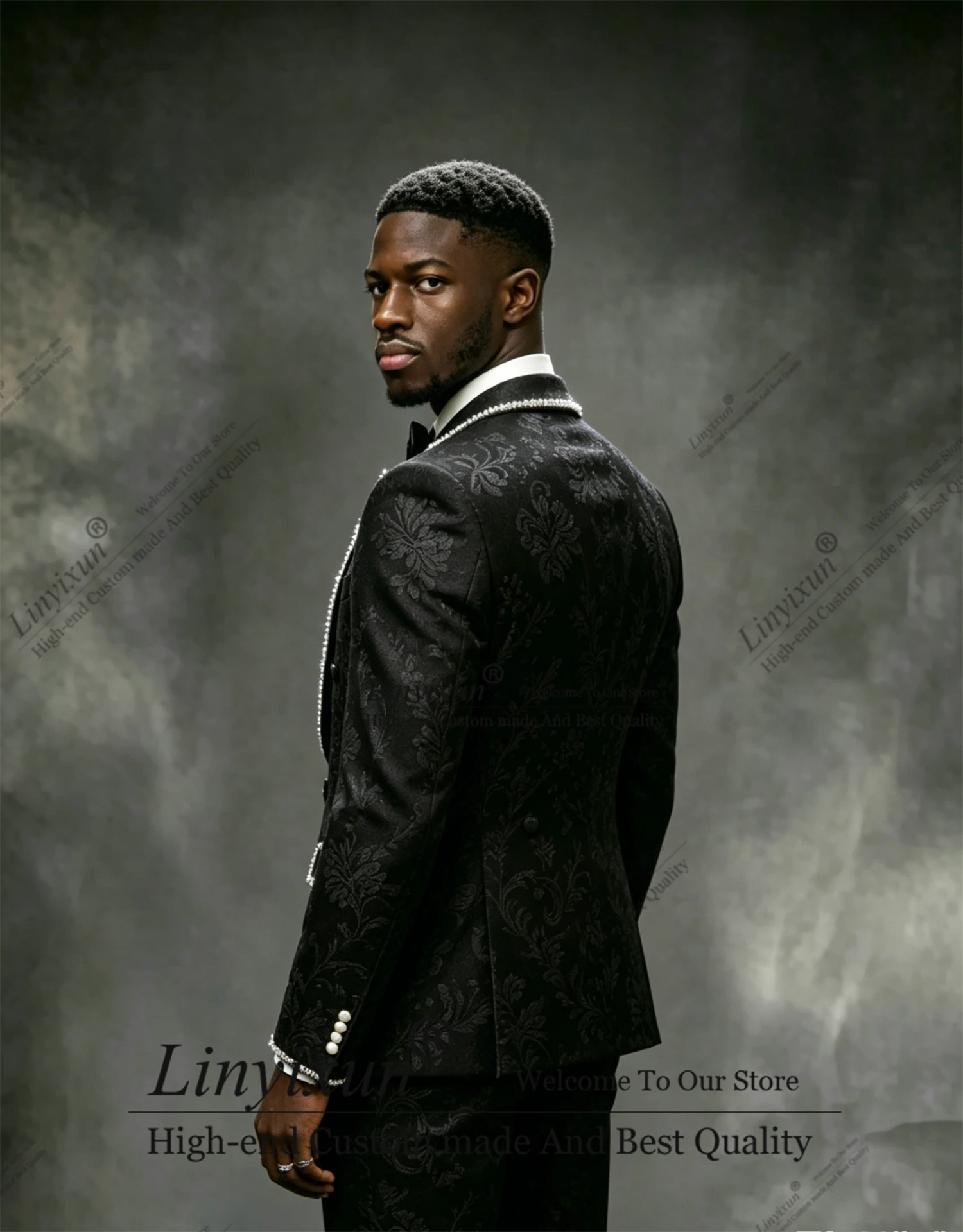 Traje de hombre de lujo con pe - Men'S Formal Wear Attire reseña y precio