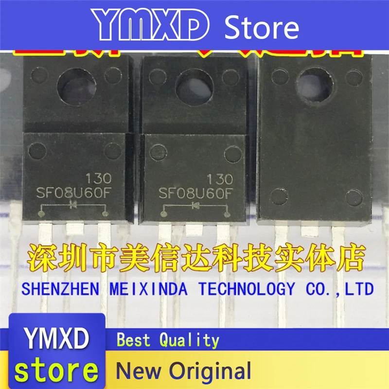 10pcs/lot New Original SF08U60F 8a 600v Fast Recovery Tube TO-220F In Stock