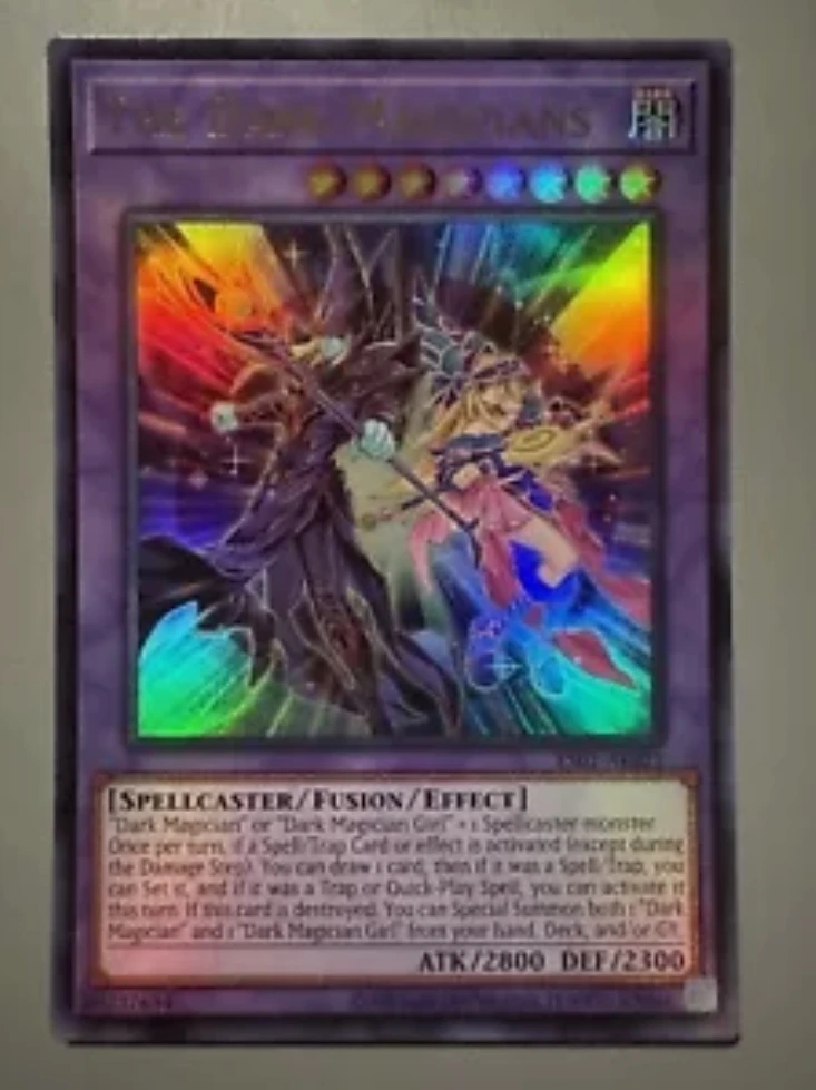 Yugioh KONAMI Duel Monsters ES01-AE021 The Dark Magicians Ultra Rare Asian English Collection Mint Card