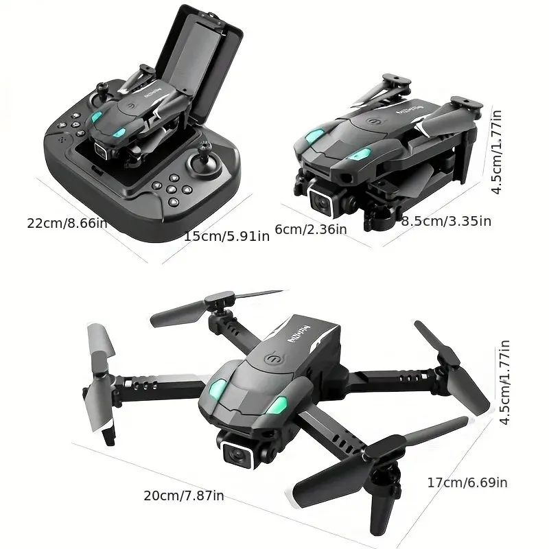 New S128 RC Mini Drone HD Camera Three-sided Obstacle Avoidance Air Pressure Fixed Height Professional Foldable Quadcopter Toys