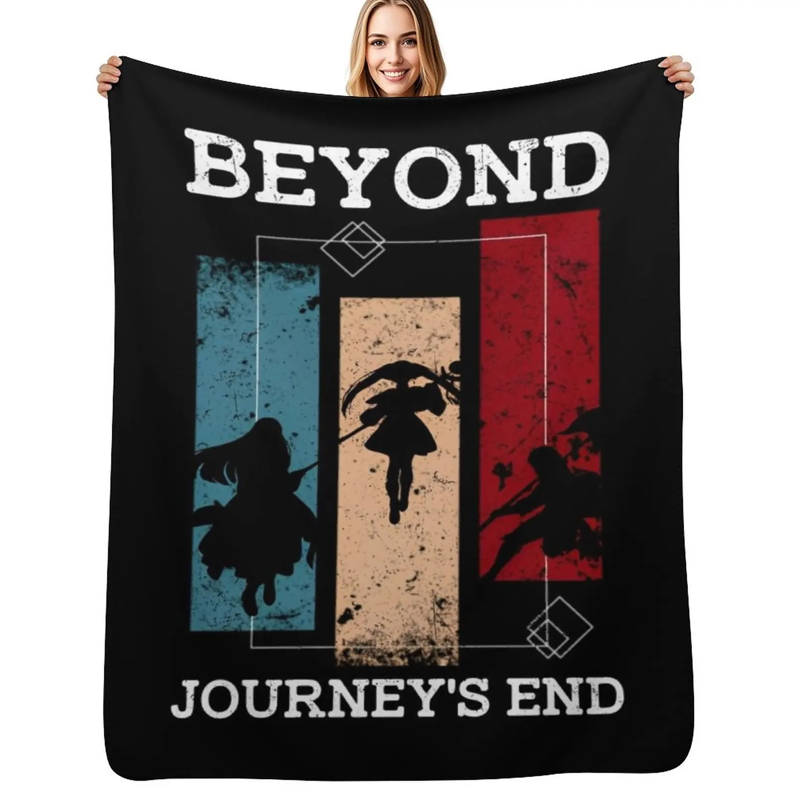 

Frieren - All Main Characters Frieren Party with Fern and Stark from Sousou no Frieren Anime SNF-168 Throw Blanket