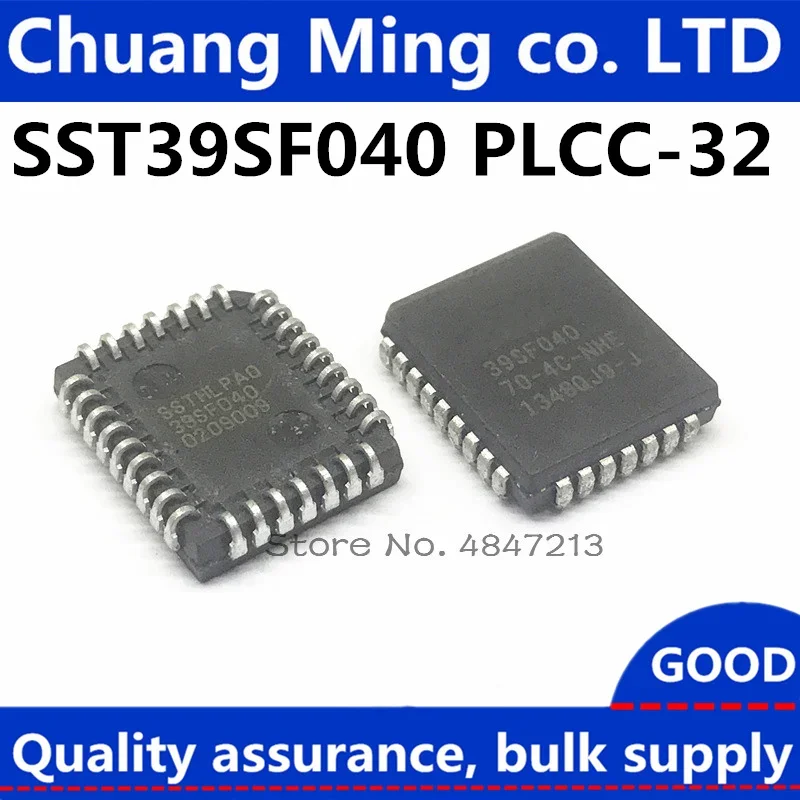 10pcs-100pcs/lot SST39SF040-70-4C-NHE SST39SF040 70-4C-NHE 39SF040 PLCC32 IC In stock!