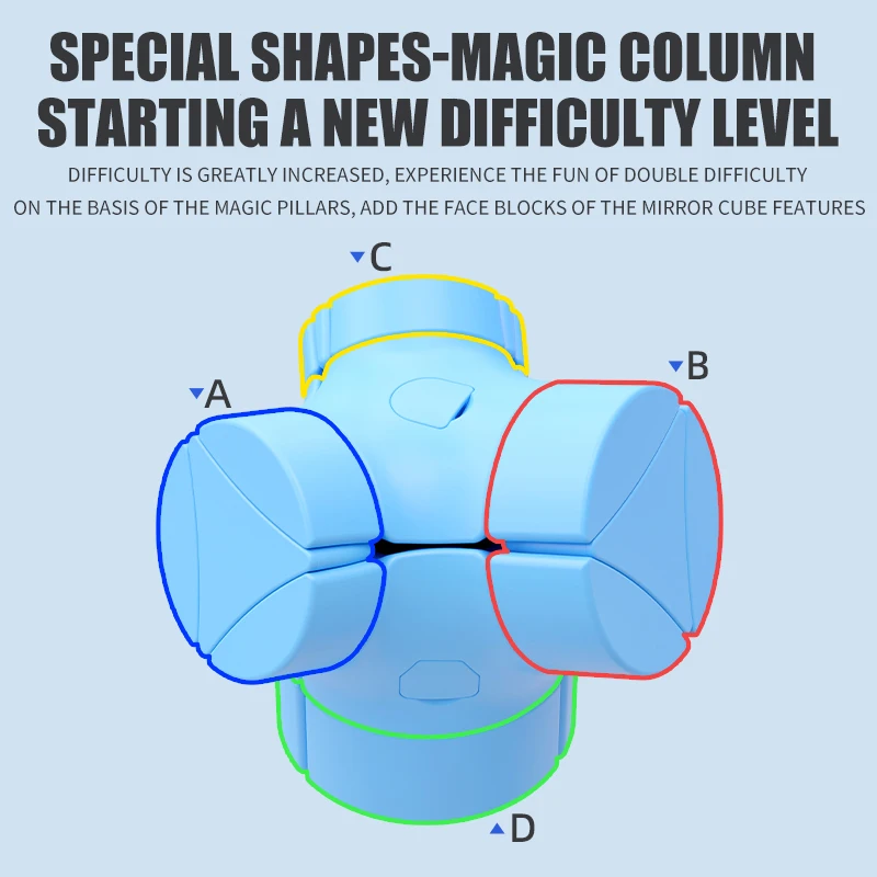مكعب عمود مرآة SENGSO، مكعب سرعة سلس للمنافسة الصعبة للغاية