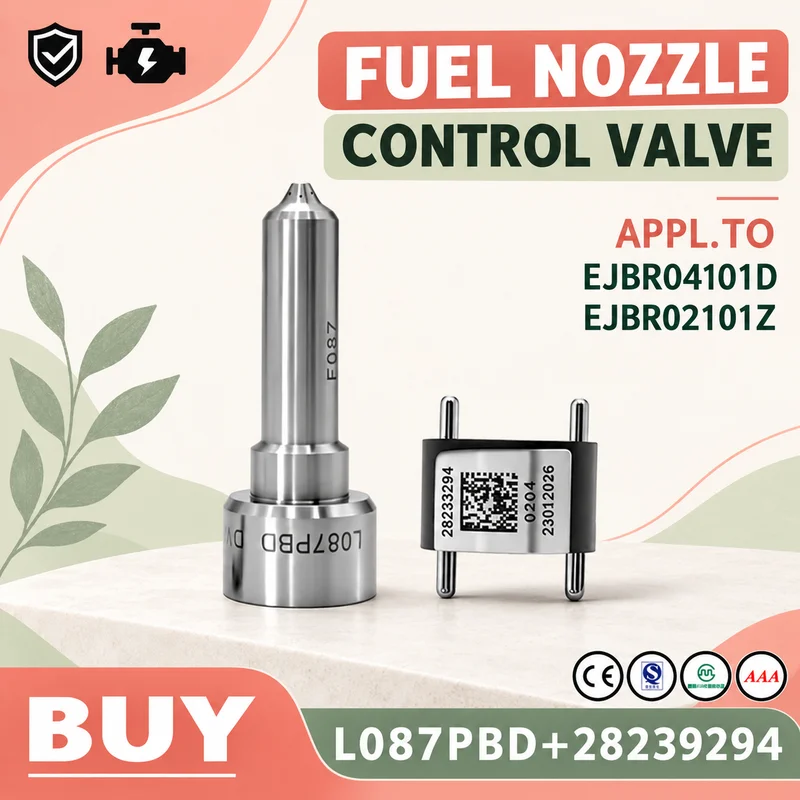 Component Kit Includes: L087PBD Fuel Injector Nozzle Tip- And Control Valve 28239294, For EJBR04101D EJBR02101Z Injector .LI2427