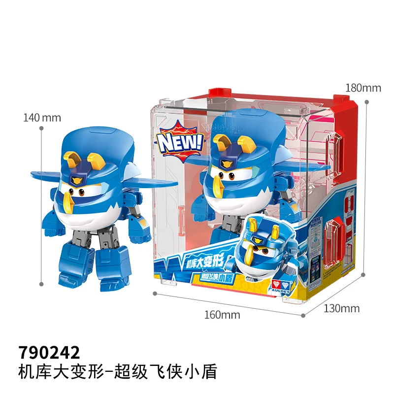 Auldey Original Super Wings juguete transformador Robot Jett Dizzy Trico figura de acción regalo de vacaciones adornos de modelos coleccionables