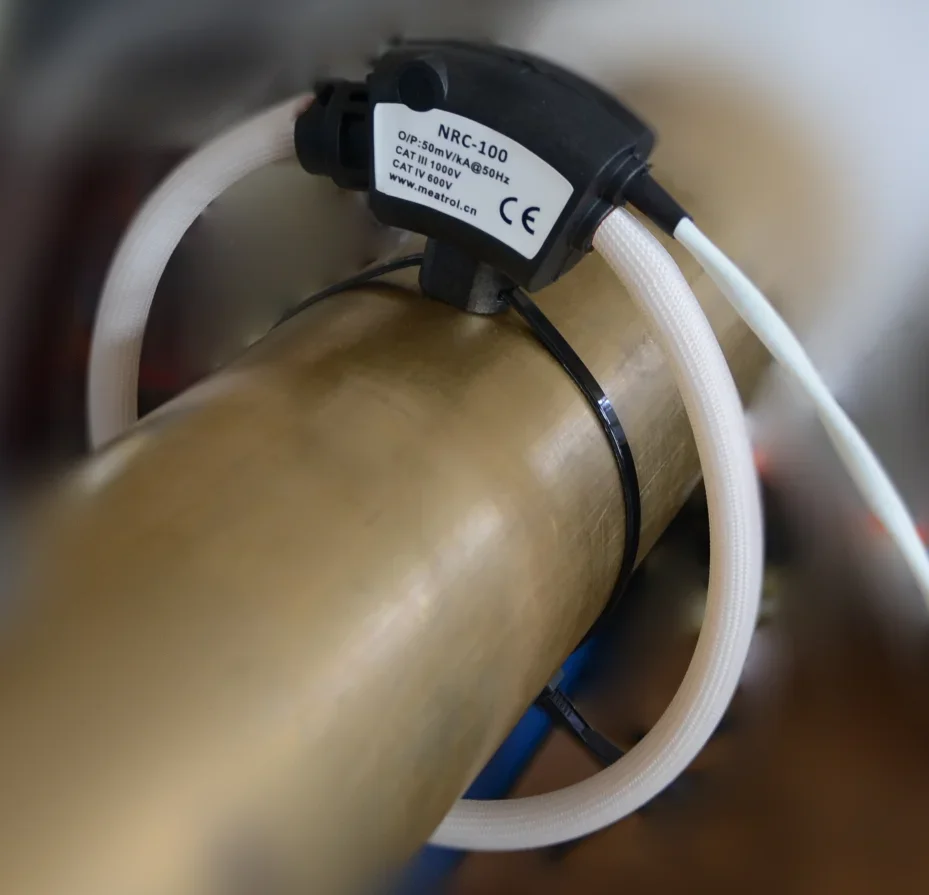 D-SRC sensor arus tegangan tinggi 36kV koil Rogowski Transformer Toroidal Probe fleksibel