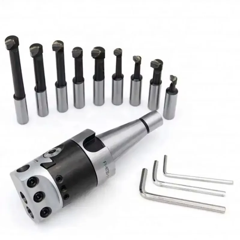 

TEBAK CNC Machine Tools Accessories 2 Inch 3inch 4inch Rough Boring Head 0.01mm Adjustable 50mm 75mm 100mm F1 Boring Head