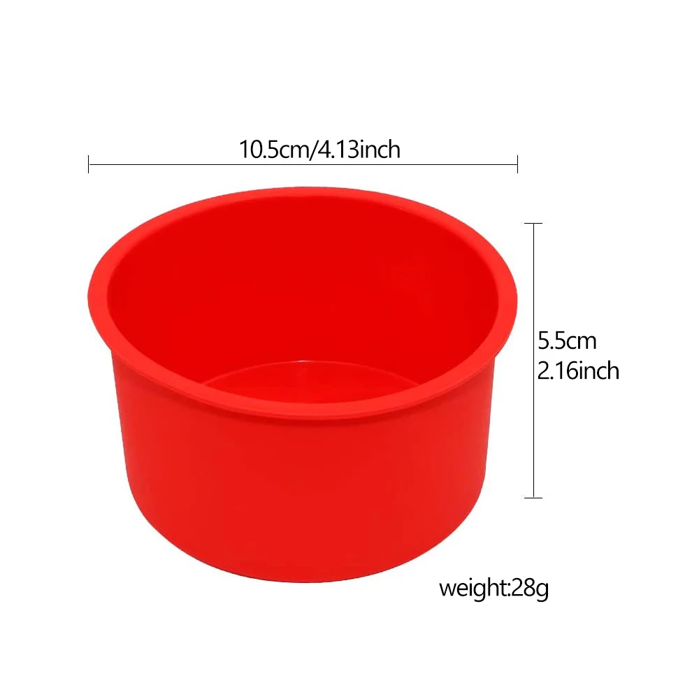 3pcs/Set Round Cake Pans Silicone Mini Cheesecake Moulds Heat Resistance Mini Angel Food Cake Pan For Baking       0901