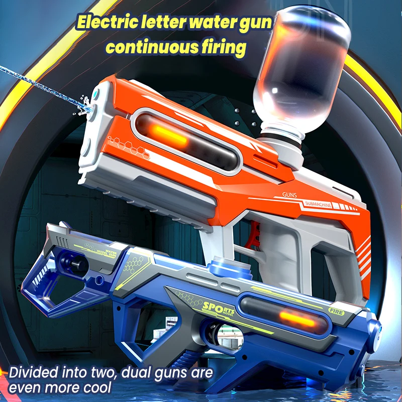 2024 nowy 2 w1 zaawansowany fajny elektryczny pistolet na wodę o dużej pojemności pistolet na wodę dla dzieci do zabawy na świeżym powietrzu oy 