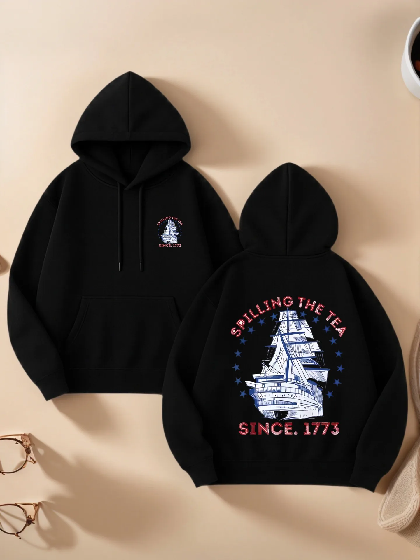 

Graphic Hoodie Women, Vintage Graphic Print, Casual Aesthetic, Soft Fabric, Casual Everyday Wear, For Teens