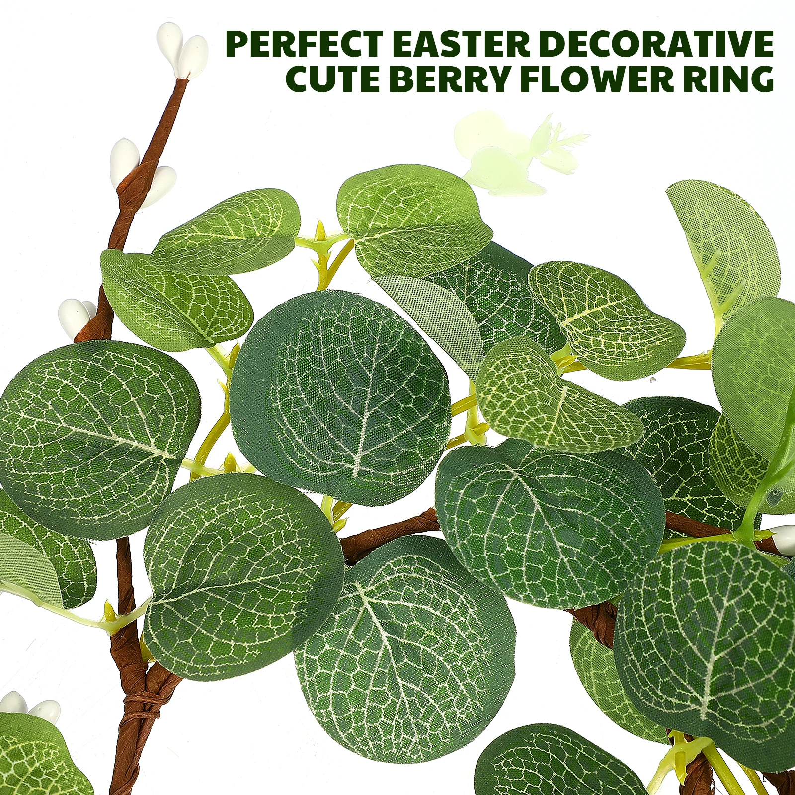 

2pcs Decorative Wreaths Premium Long-Lasting Home Holiday Wedding Party Simulation Plant Festival Wreath Household