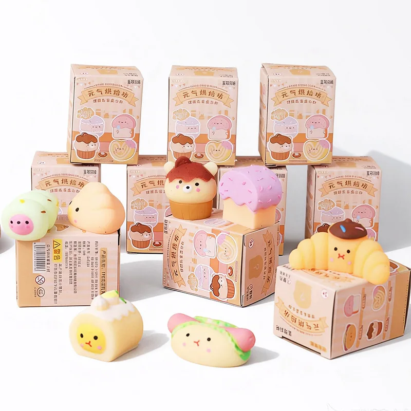 

Baking Simulation Food Squishy Toy Blind Box Squeeze Toy Relieve Anxiety Anti Stress Toy for Adults and Friends Gift