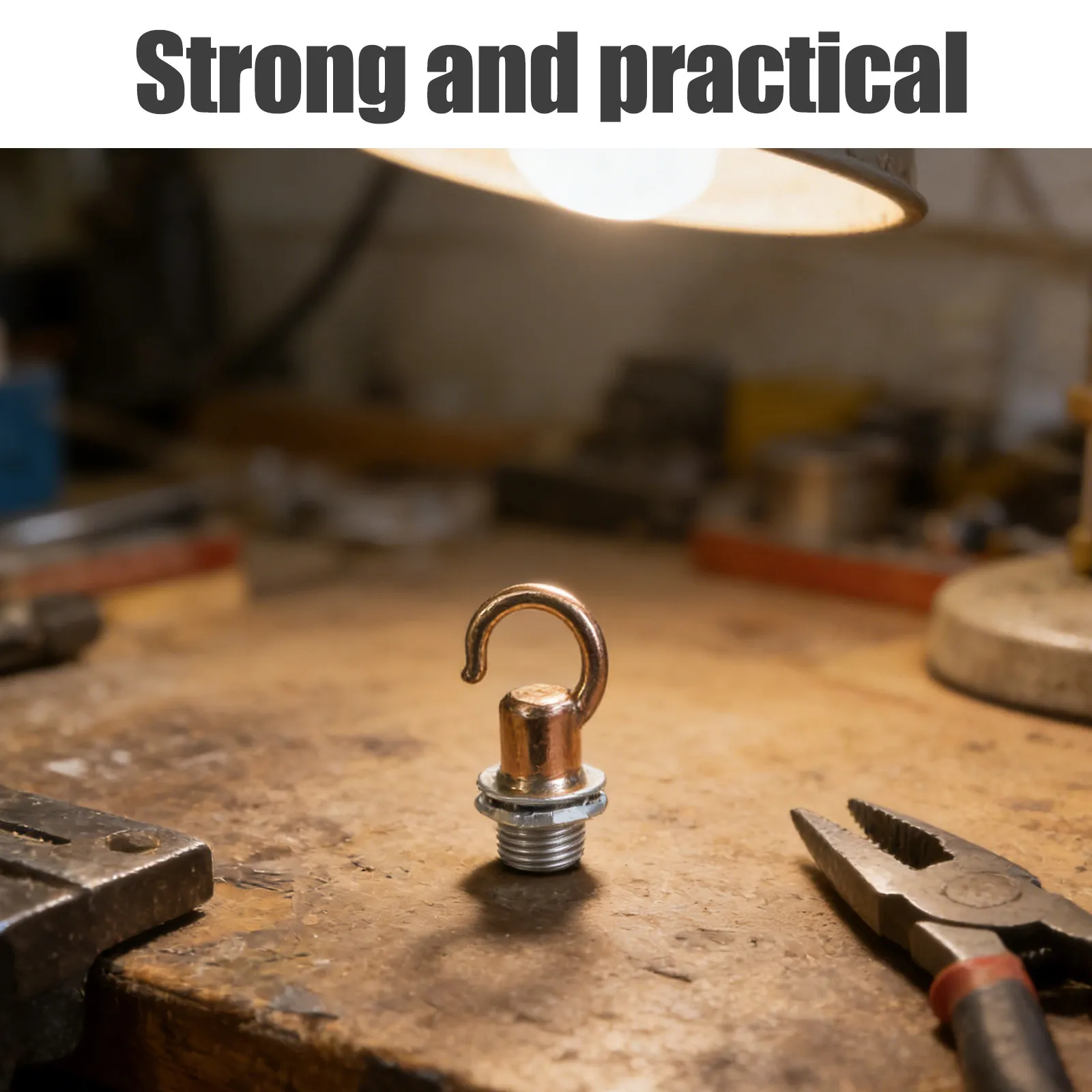 Heavy Duty Ceiling Hooks 10pcs M10 Threaded Pendant Light Hardware for Chandeliers & Lanterns
