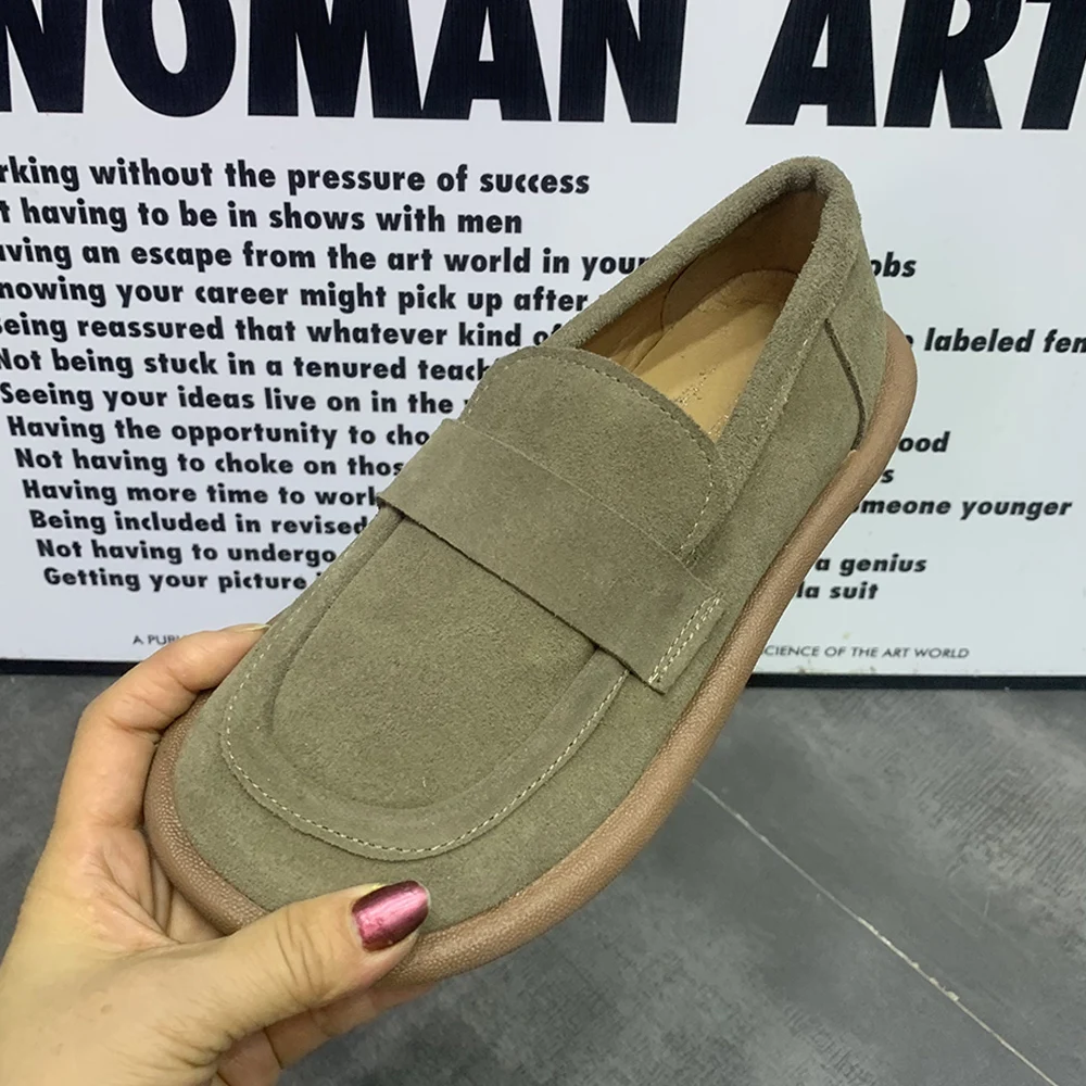 Fashion Women Flat Shoes Plus Size Casual Women Loafers Leather Women Mullers Designer Summer Female Shoes 2024