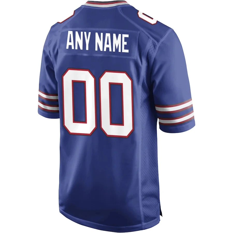 Maillot cousu Buffalo personnalisé, maillot de jeu américain, maillot de football personnalisé, n'importe quel nom et numéro, toutes les S-3XL de taille US