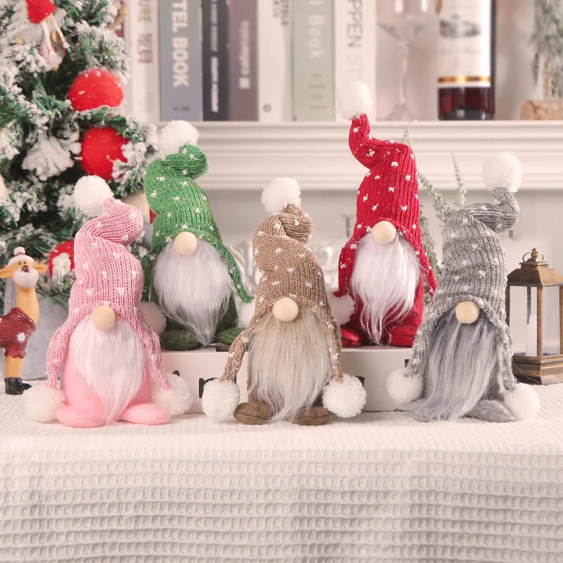 conjunto-de-5-bonecos-de-natal-gnome-de-pelucia-tomte-sueco-sem-rosto-com-chapeu-de-trico-para-decoracao-de-casa-e-festa-de-natal