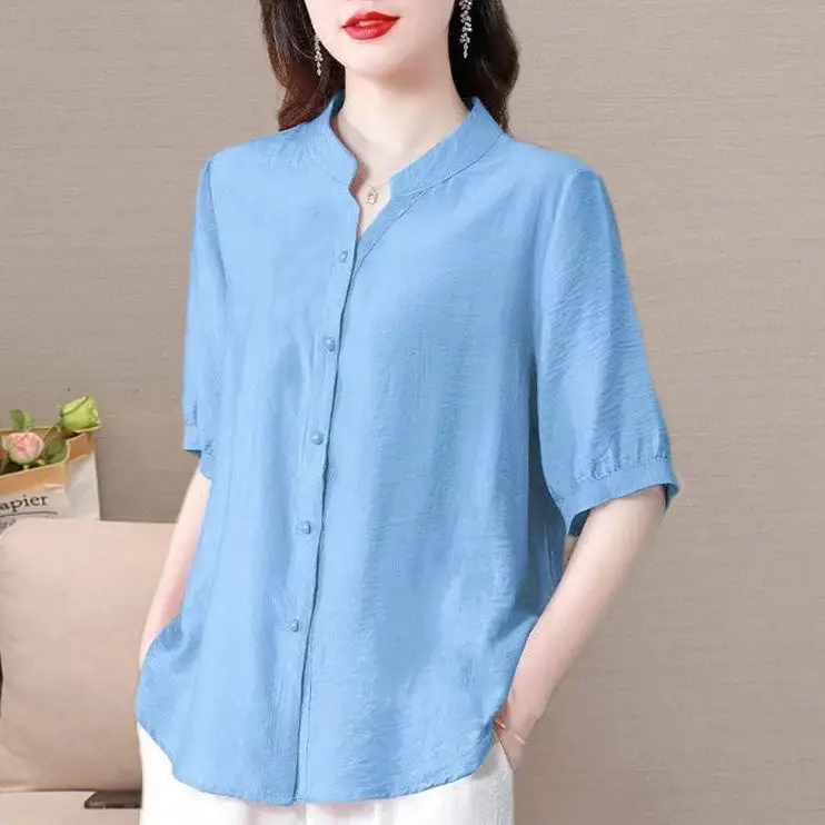 

Летняя коллекция 2026: Новая дышащая свободная рубашка из чистого хлопка в стиле ретро JJ81