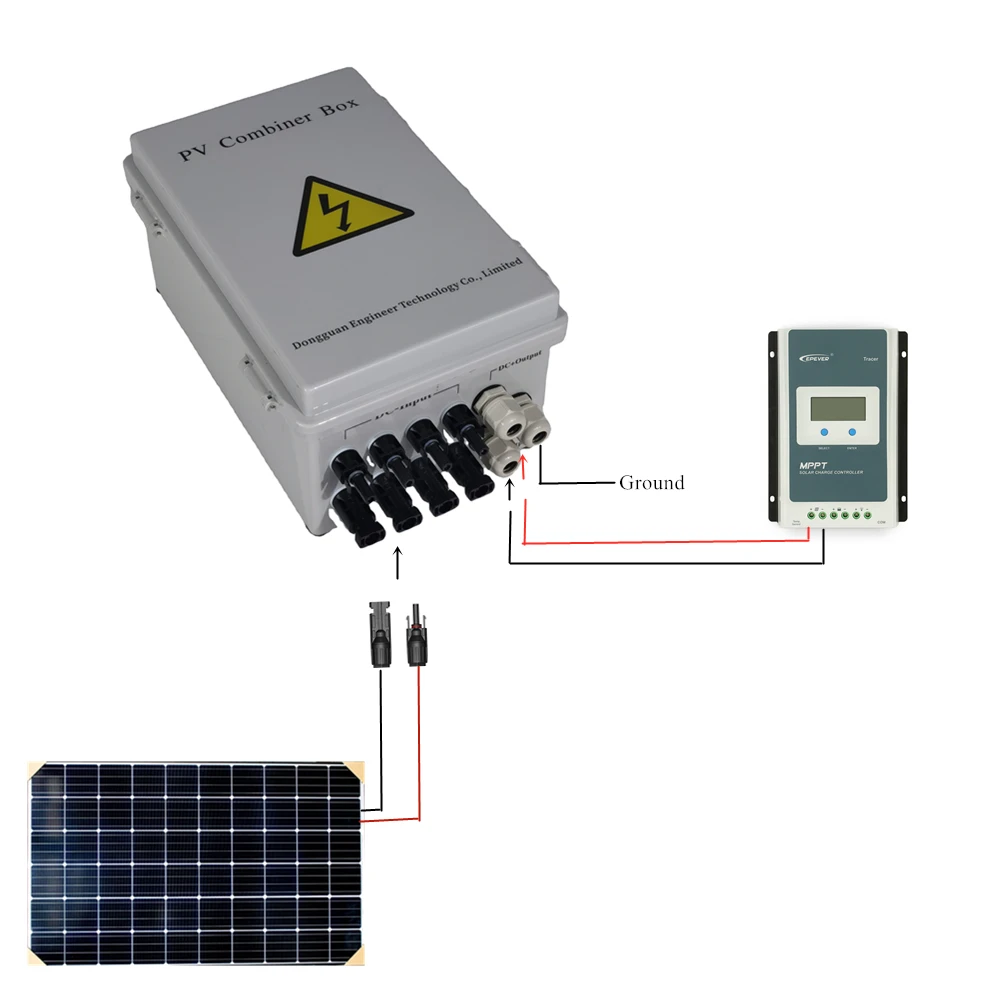Caja Combinadora Solar Fotovoltaica Lading Controllers Inverter Waterpomp 12V Rv Kits Zonnepaneel Combiner Doos