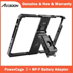 Accsoon PowerCage II with ACCO4 NP-F Battery Plate Adapter Adjustable Protection Case for iPad Pro iPad Air 10” Protection Cage