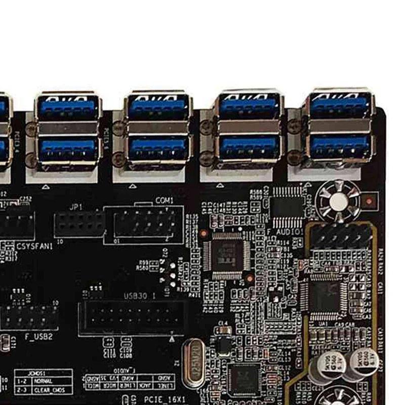 Scheda madre Miner B250C + cavo a doppio interruttore con luce + cavo da 4pin a SATA + cavo SATA Slot per scheda grafica da 12 PCIE a USB3.0