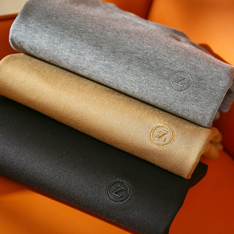 

Faionable Long Sve Sweatirt for Men Premium Wool Modal Blend Embroidered round Ne Casual Loose Fit Autumn Winter