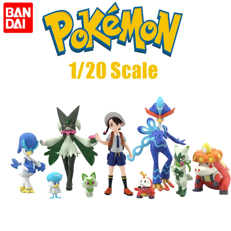 bandai-figurines-d'action-pokemon-en-pvc-echelle-1-20-monde-region-paldea-juliana-meowscarada-quaquavo-crocalor-anime-modele-jouet-en-stock