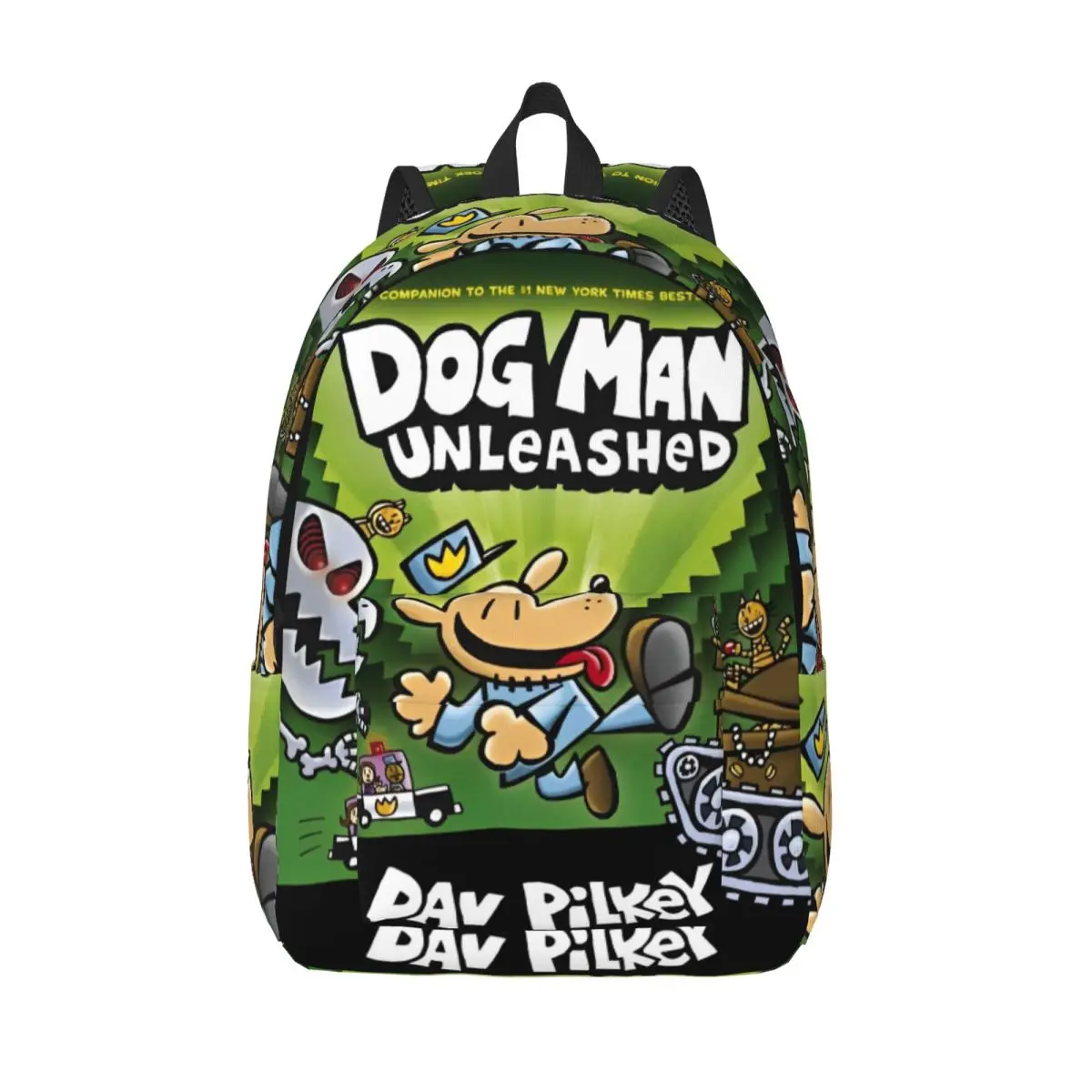 

Dogman Backpack for Men Women Casual High School Work Daypack Dog Man Cute Cartoon Laptop Shoulder Bag Sports