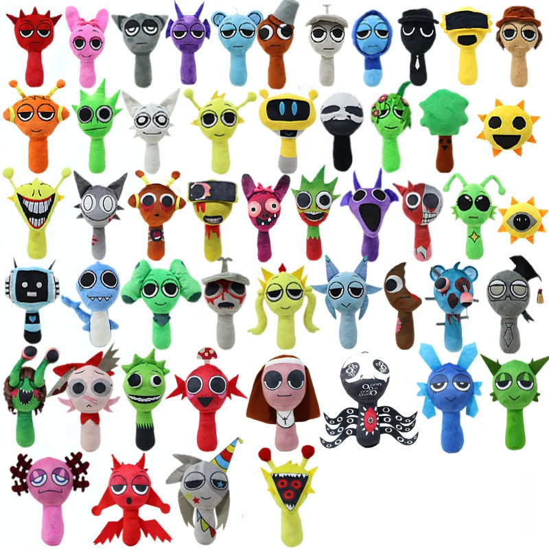 

Sprunki Plush Adorable Pillow Home Decors Horror Game Dandys World Rodger Goob Plushie Cute Anime Stuffed Soft Toy