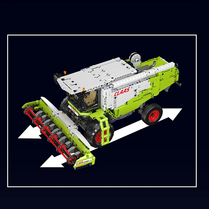 몰드 킹 17014 테크니컬 원격 조종 수확 트럭 조립 블록 장난감 어린이 크리스마스 선물