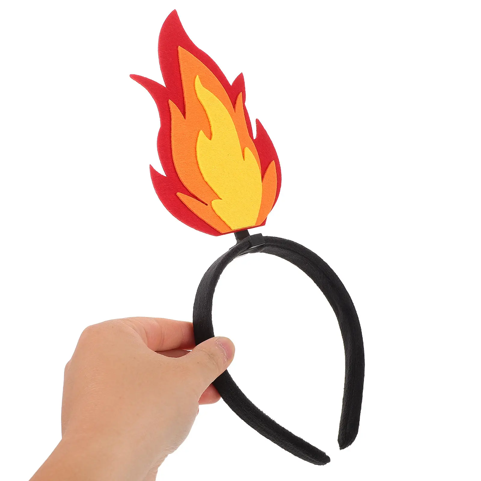 

5Pcs Creative Novelty Party Headbands Flame Water Drop Sun Cloud Snowflake Soft Felt Funny Hair Accessories for Holidays