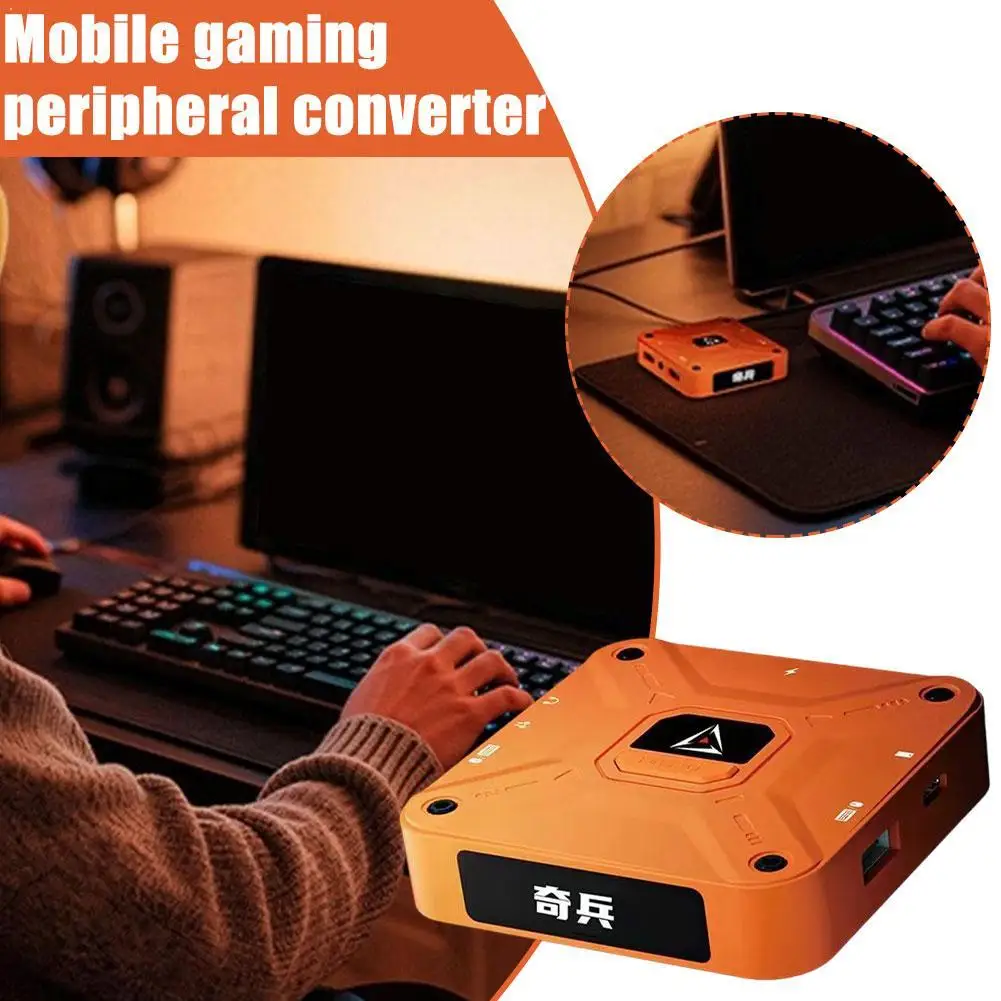 

Конвертер клавиатуры и мыши For Gamwing Ax360m QiBing 2000+ Гц для мобильных игр, периферийное устройство для PUBG, улучшающее скорость