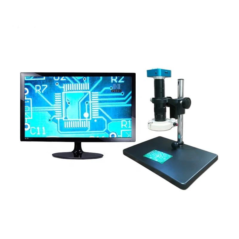 NewZoom Video Microscope HD Precision Industrial Microscope Digital Inspection