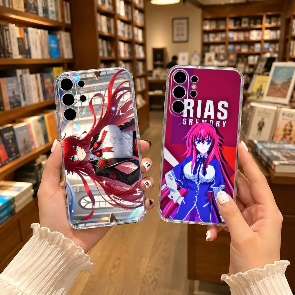 Rias cool H-High School DxDx Transparent phone Case For Samsung S25,24,21,22,21,20,10,S9Ultra,Plus,Fe,Lite