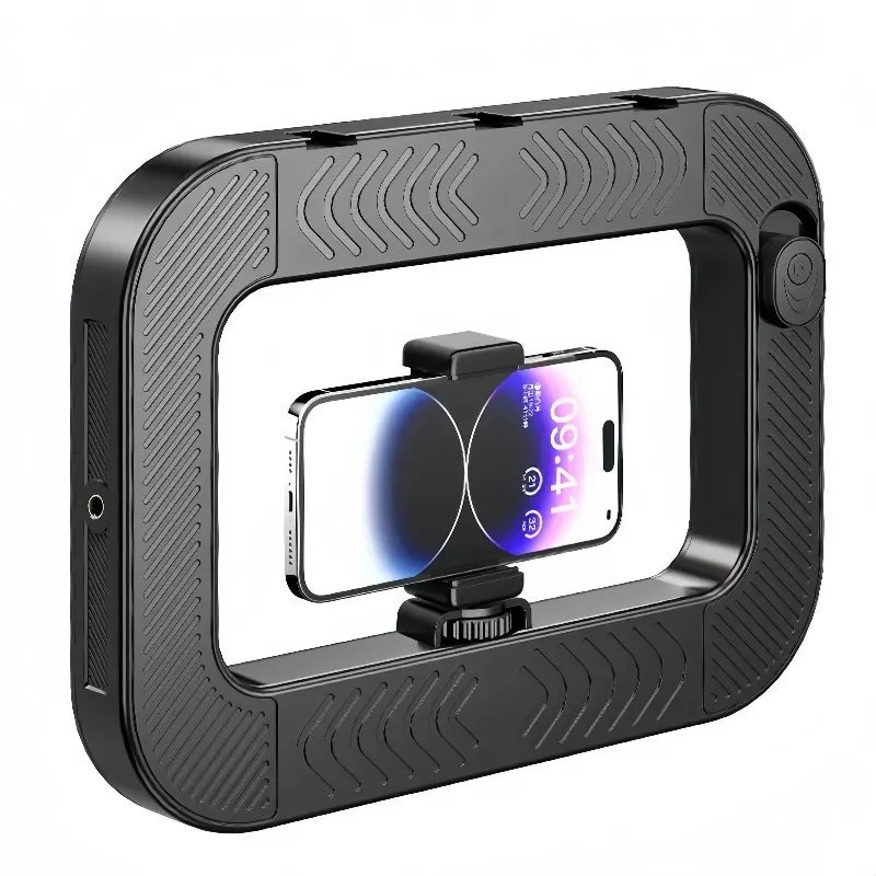 ثلاثة ألوان يعتم حلقة قفص أرنب ملء ضوء صورة شخصية البث المباشر التصوير الفوتوغرافي الخفيفة مع بلوتوث صورة شخصية عكس الشحن