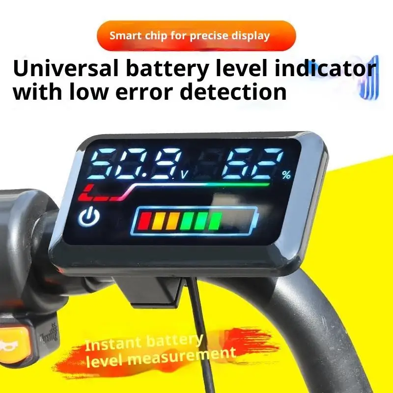 Mini Digital Voltage Meter 40-90V Precision Battery Level Indicator Power Display for Small Electric Device Testing