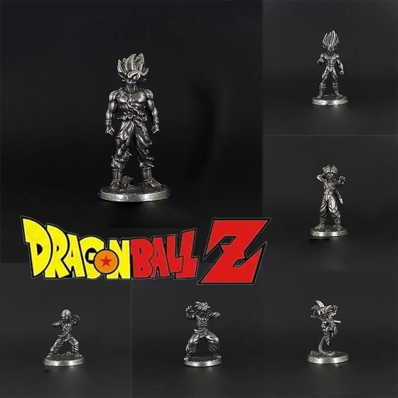 Dragon Ball Son Goku Metal Accessories Anime Cute Desktop Accessories Toy Car Accessories Series Children's Day Birthday Gifts