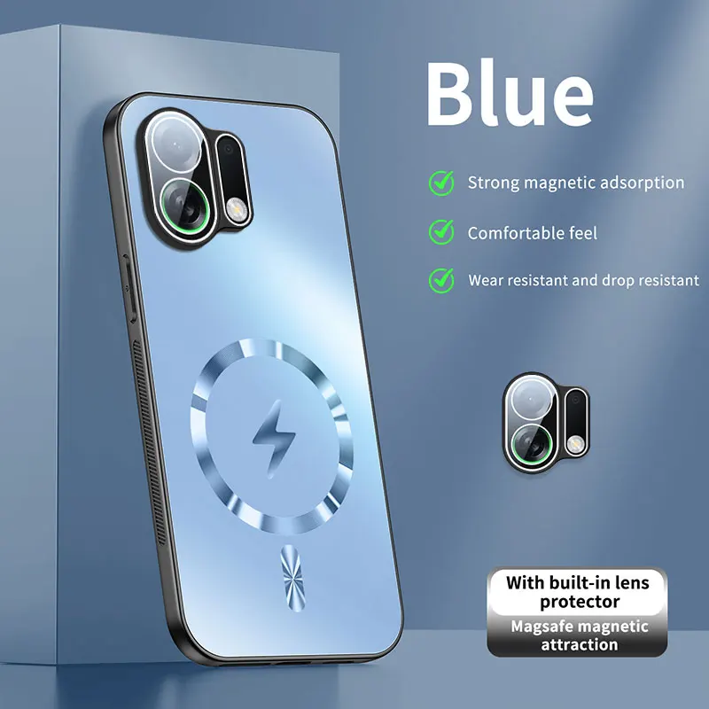 حافظة لهاتف OPPO K13 Turbo Pro جديدة AG غير لامعة غطاء مغناطيسي صلب لهاتف OPPO K13 Turbo ممتص للصدمات Funda