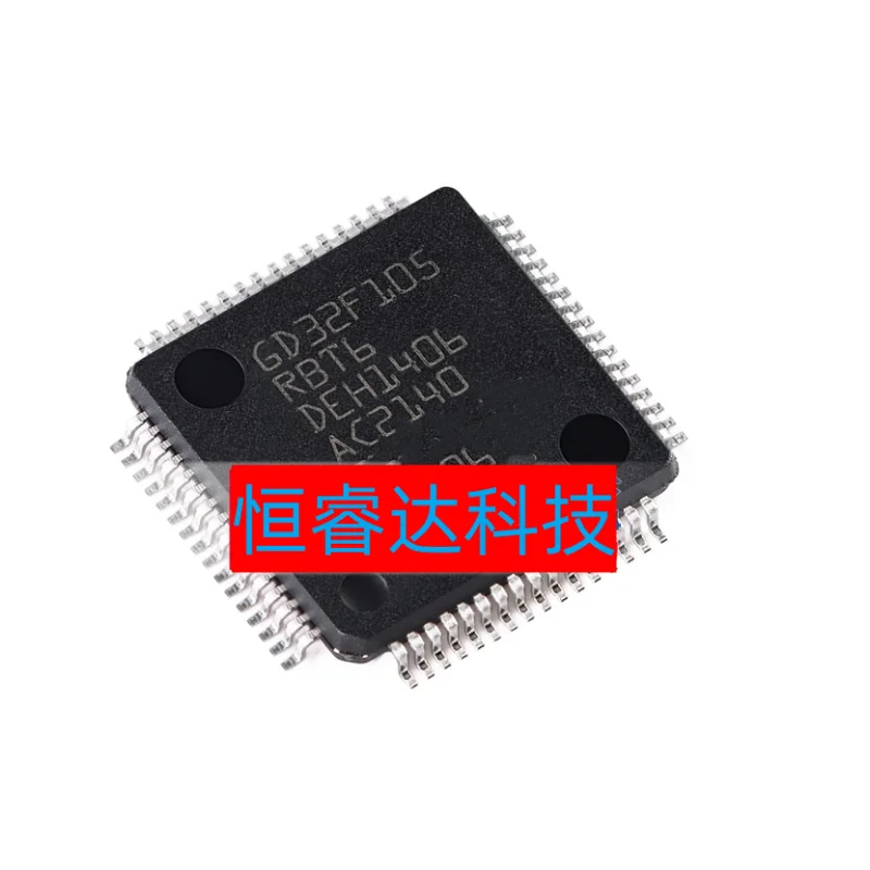 

Микроконтроллер GD32F105RBT6 LQFP64 CortexM3, оригинальный микроконтроллер с одной микросхемой, совместимый с замещением STM32F105RBT6 LQFP-64, 1 шт./партия