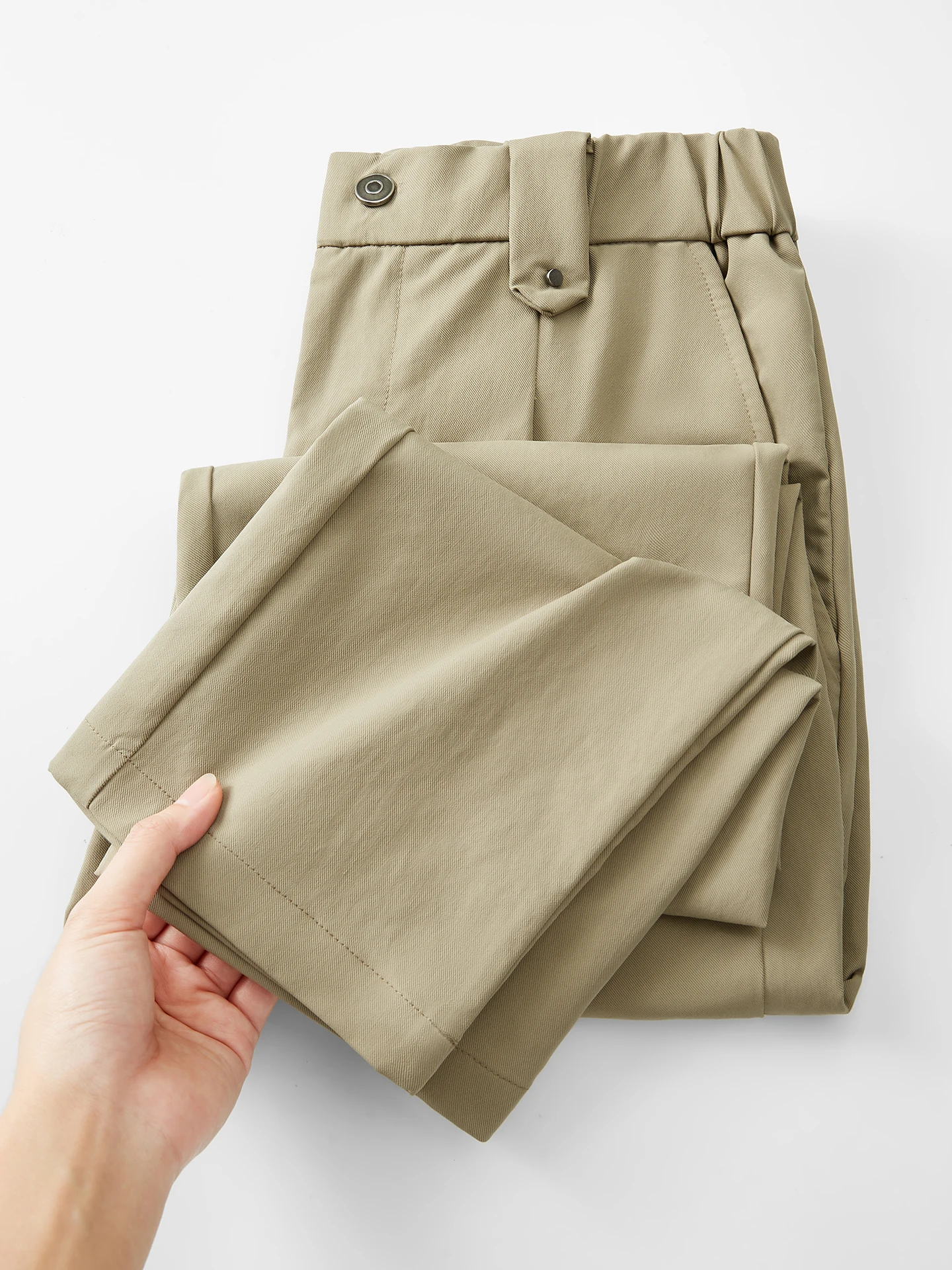 

Fall New Sle Casual Men's Long Pants Commute Faion Slim Straight Tube Nine Points Pants Polyester Fiber Urban Sle