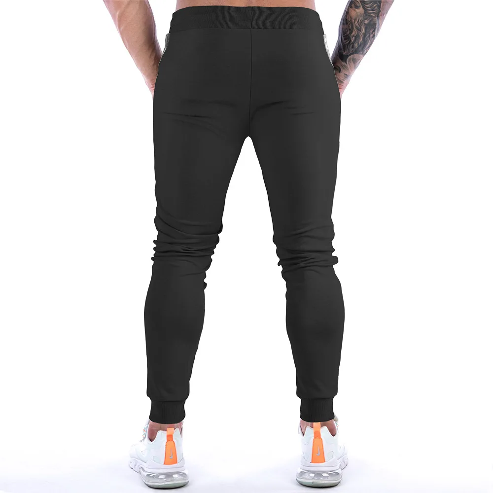 Pantalon de survêtement skinny en coton pour homme, pantalon de jogging, pantalon d'entraînement, jogging de course, salle de sport, entraînement de fitness, fjMale dehors, automne, nouveau