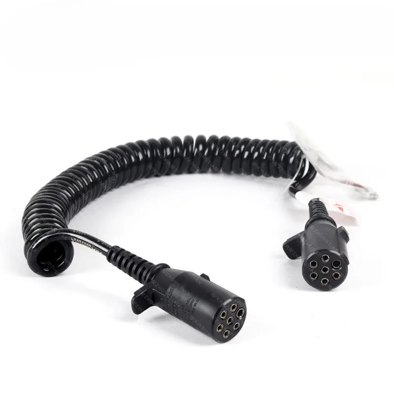 Suitable for Delong X3000 New M3000 Trailer Connection Wire Spiral Seven-core Wire, Lead Car Seven-hole Wire, Power Supply Cable