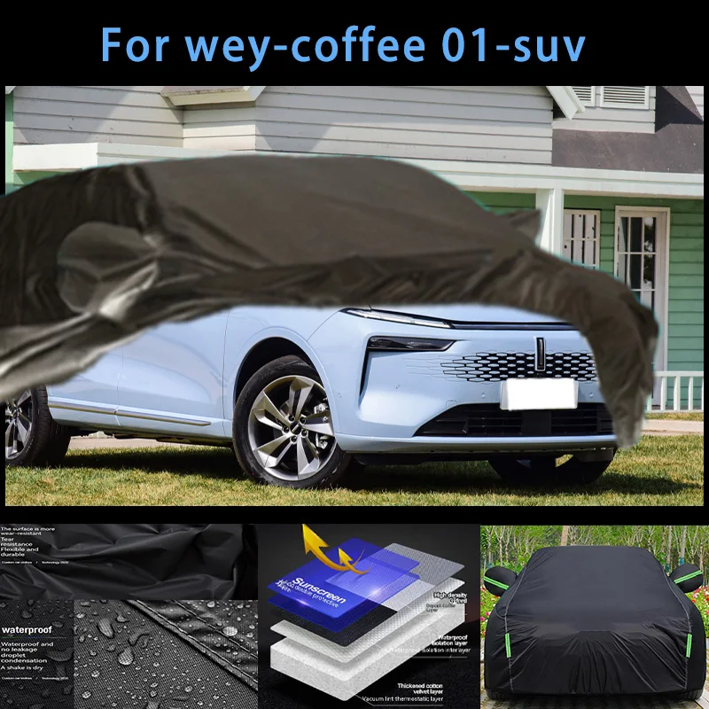 

For wet-coffee 01-suv Outdoor Protection Full Car Covers Snow Cover Sunshade Waterproof Dustproof Exterior Car accessories