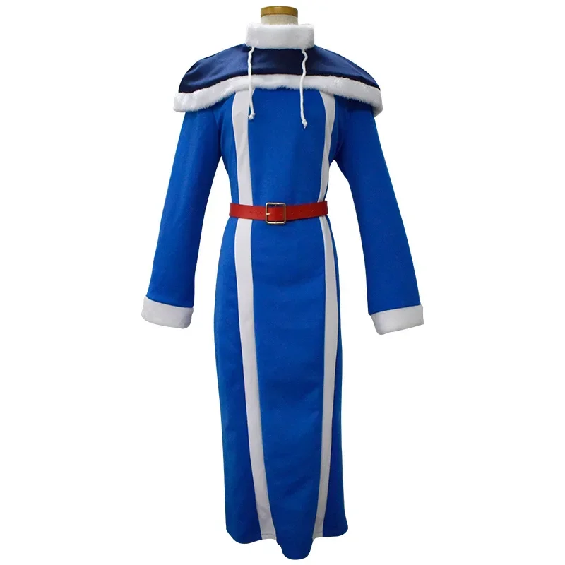 Disfraz de Fairy Tail Juvia locser para mujer, traje azul de Halloween, vestido