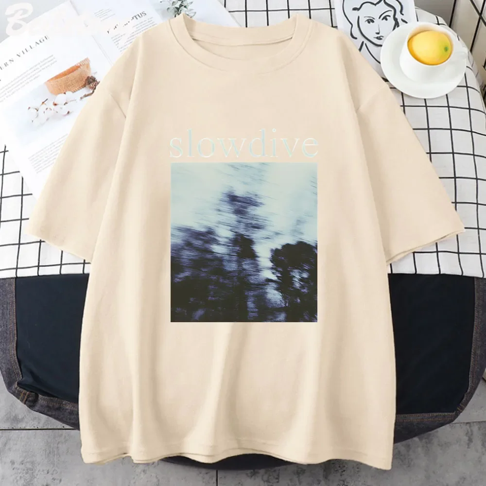 Slowdive T Shirt for Woman Oversize Tshirts Women Casual Harajuku Tshirt Vintage Short Sleeve Clothes Hip Hop Female T Shirt